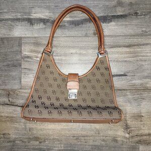 Dooney & Bourke Signature Crescent Hobo Purse Bag